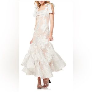 Elliatt white/nude floral maxi dress